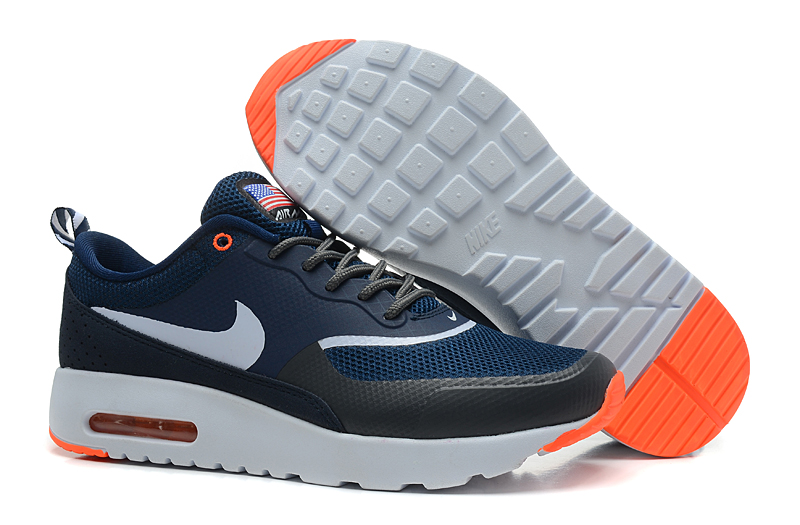 Nike Air Max Shoes Womens White/Dark Blue Online
